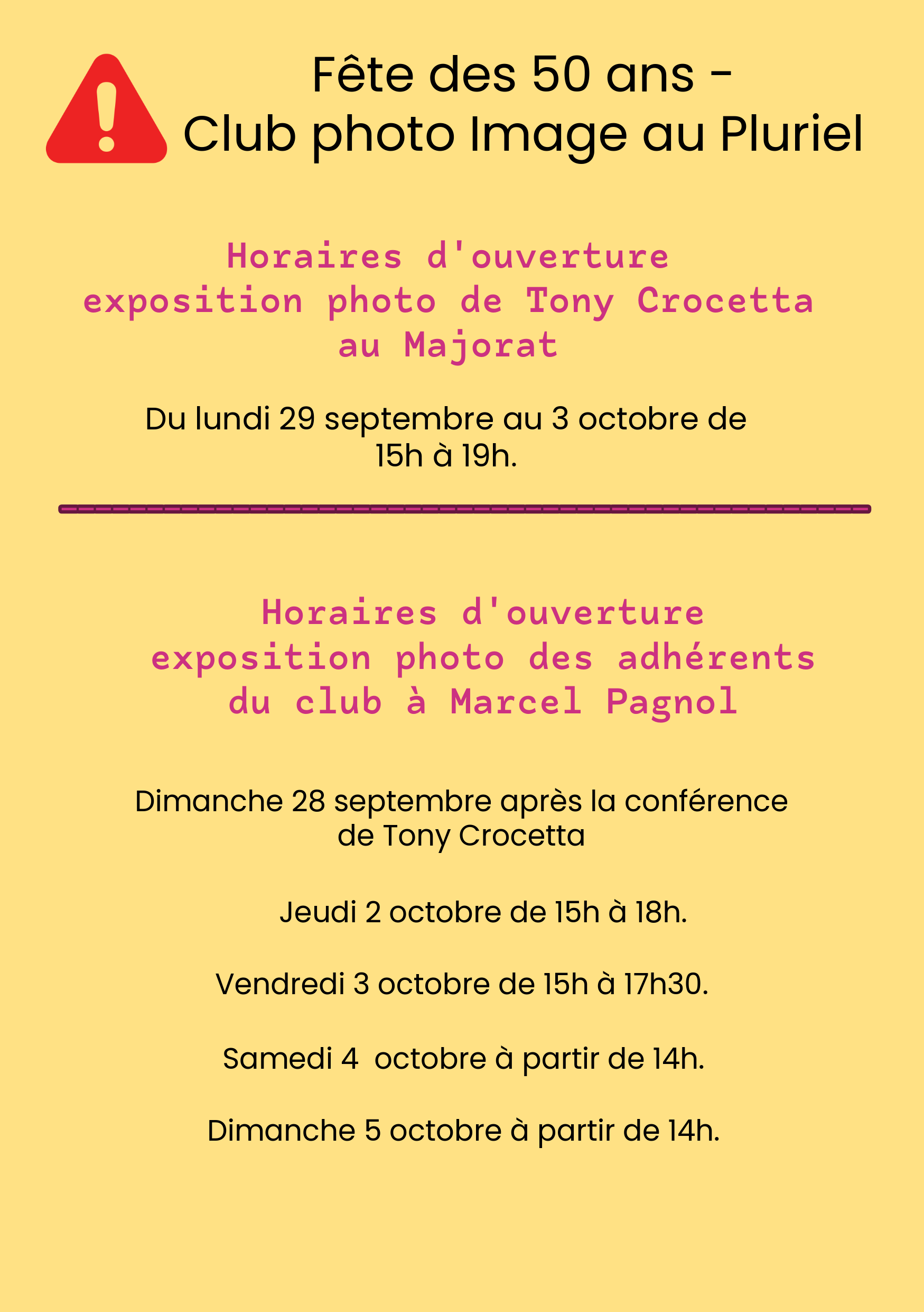 Horaires A5